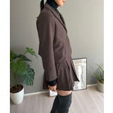 ピンストライプジャケット×プリーツスカート セットアップ | Jewelobe | 詳細画像3 