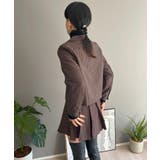 ピンストライプジャケット×プリーツスカート セットアップ | Jewelobe | 詳細画像4 