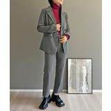 ダブルブレストジャケット&タイトクロップドパンツスーツ | Jewelobe | 詳細画像1