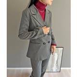 ダブルブレストジャケット&タイトクロップドパンツスーツ | Jewelobe | 詳細画像10