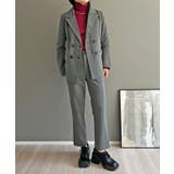 ダブルブレストジャケット&タイトクロップドパンツスーツ | Jewelobe | 詳細画像2