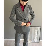 ダブルブレストジャケット&タイトクロップドパンツスーツ | Jewelobe | 詳細画像8