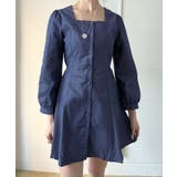 クスエアネックデニムミニワンピース | Jewelobe | 詳細画像1 