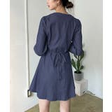 クスエアネックデニムミニワンピース | Jewelobe | 詳細画像5 