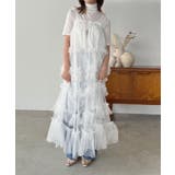 ドットチュールフリルボリュームワンピース | Jewelobe | 詳細画像1 