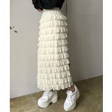 シフォンフリルロングスカート | Jewelobe | 詳細画像2 