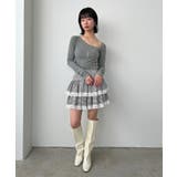 ギンガムチェックティアードミニスカート | Jewelobe | 詳細画像34