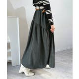 【スカーフセット】スエードタッチティアードマキシスカート | Jewelobe | 詳細画像12 