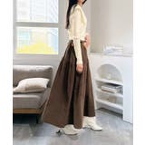 【スカーフセット】スエードタッチティアードマキシスカート | Jewelobe | 詳細画像5 