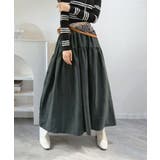 グレー | 【スカーフセット】スエードタッチティアードマキシスカート | Jewelobe