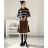 コーデュロイフレアミディスカート | Jewelobe | 詳細画像7 