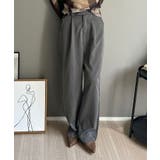 【柄と素材が選べる】ハイウエストセミワイドタックパンツ | Jewelobe | 詳細画像11