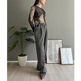 【柄と素材が選べる】ハイウエストセミワイドタックパンツ | Jewelobe | 詳細画像16