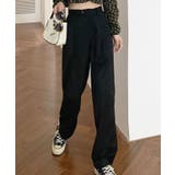 【柄と素材が選べる】ハイウエストセミワイドタックパンツ | Jewelobe | 詳細画像19