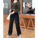 【柄と素材が選べる】ハイウエストセミワイドタックパンツ | Jewelobe | 詳細画像23