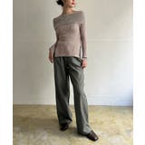 【柄と素材が選べる】ハイウエストセミワイドタックパンツ | Jewelobe | 詳細画像36