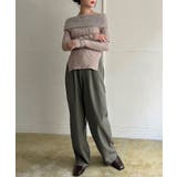 【柄と素材が選べる】ハイウエストセミワイドタックパンツ | Jewelobe | 詳細画像37