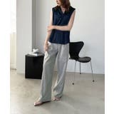 【柄と素材が選べる】ハイウエストセミワイドタックパンツ | Jewelobe | 詳細画像51