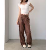 【柄と素材が選べる】ハイウエストセミワイドタックパンツ | Jewelobe | 詳細画像56