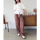 【柄と素材が選べる】ハイウエストセミワイドタックパンツ | Jewelobe | 詳細画像60