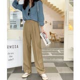 【柄と素材が選べる】ハイウエストセミワイドタックパンツ | Jewelobe | 詳細画像7