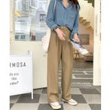 【柄と素材が選べる】ハイウエストセミワイドタックパンツ | Jewelobe | 詳細画像9