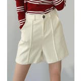 アイボリー | ピンタックピーチショートパンツ | Jewelobe