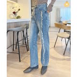 センターフリンジデニムパンツ | Jewelobe | 詳細画像8 