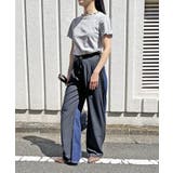 ブラック | バックデニムドッキングワイドパンツ | Jewelobe