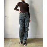 アシンメトリータックルーズデニムパンツ | Jewelobe | 詳細画像16 