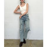 3リボンワイドデニムパンツ | Jewelobe | 詳細画像8 