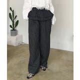 ダブルペプラムストライプワイドスラックス | Jewelobe | 詳細画像10 