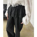 ダブルペプラムストライプワイドスラックス | Jewelobe | 詳細画像13 