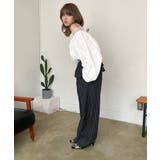 ダブルペプラムストライプワイドスラックス | Jewelobe | 詳細画像17 