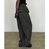 ダブルペプラムストライプワイドスラックス | Jewelobe | 詳細画像4 