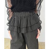 ダブルペプラムストライプワイドスラックス | Jewelobe | 詳細画像5 