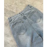 レースカバードダメージワイドデニムパンツ | Jewelobe | 詳細画像24 