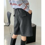 ウールタッチタックハーフパンツ | Jewelobe | 詳細画像5 