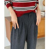 ウールタッチオーバーチェックワイドパンツ | Jewelobe | 詳細画像5