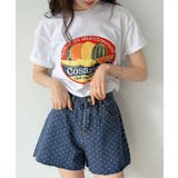 ブルー | ミニドットデニムパンツ | Jewelobe