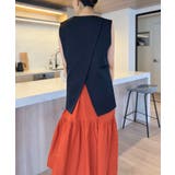 バックラップデザインノーカラーベスト | Jewelobe | 詳細画像18 