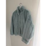 ワイドリブフェイクファーショートブルゾン | Jewelobe | 詳細画像17 