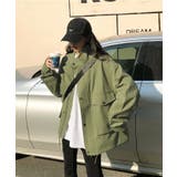 カーキ | スタンドカラーモッズブルゾン | Jewelobe