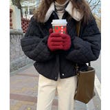 2wayボアカラー中綿キルティングブルゾン | Jewelobe | 詳細画像10 