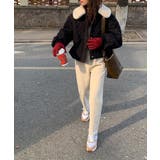 2wayボアカラー中綿キルティングブルゾン | Jewelobe | 詳細画像11 