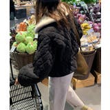 2wayボアカラー中綿キルティングブルゾン | Jewelobe | 詳細画像13 