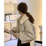 2wayボアカラー中綿キルティングブルゾン | Jewelobe | 詳細画像6 