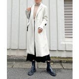 ピークドラペルアシンメトリーコート | Jewelobe | 詳細画像1