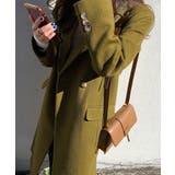 ピークドラペルアシンメトリーコート | Jewelobe | 詳細画像10