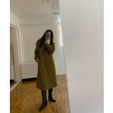 ピークドラペルアシンメトリーコート | Jewelobe | 詳細画像12